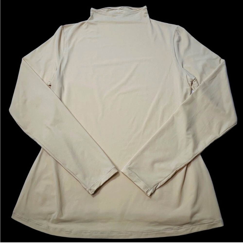 Skims Fits Everybody Mockneck Long Sleeve Top in Sand Size 2X